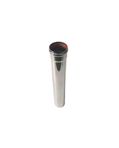 TUBO EXT.PELLET A.INOX 0.5MT D 80MM